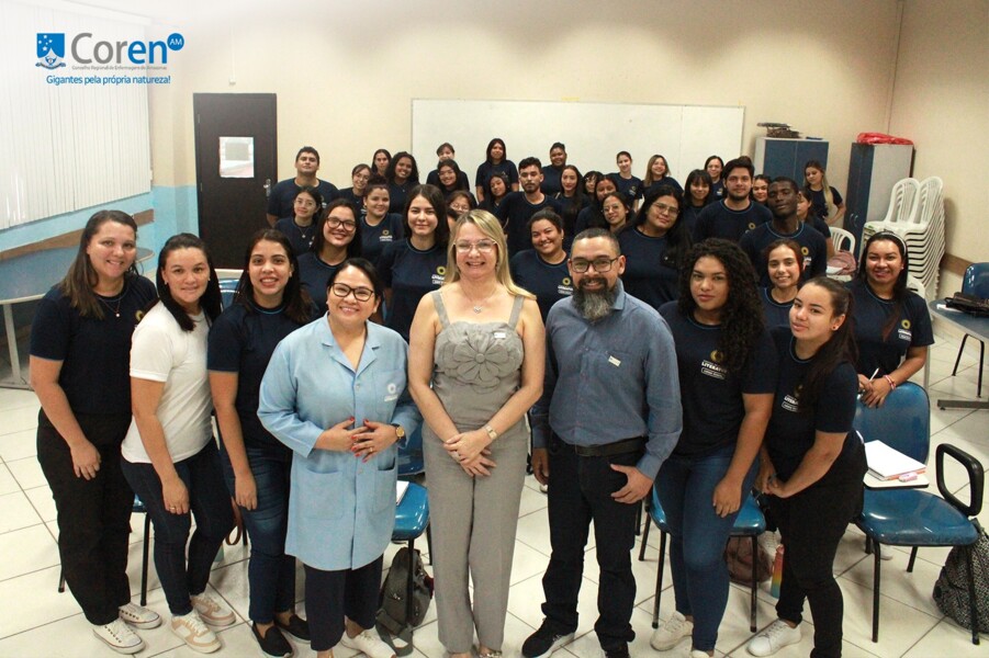 coren-am-recebe-mais-40-alunos-de-curso-tecnico-de-enfermagem-em-visita-a-autarquia